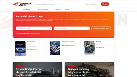 American Avto layihəsinin ekran görüntüsü