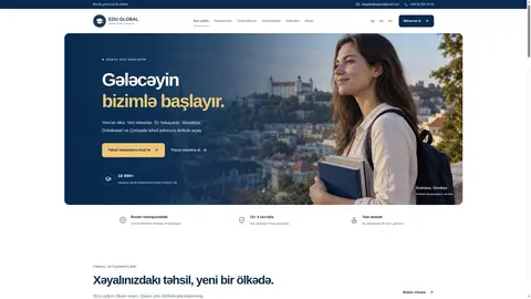 EduGlobal layihəsinin ekran görüntüsü