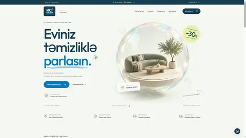 Khudief Cleaning layihəsinin ekran görüntüsü