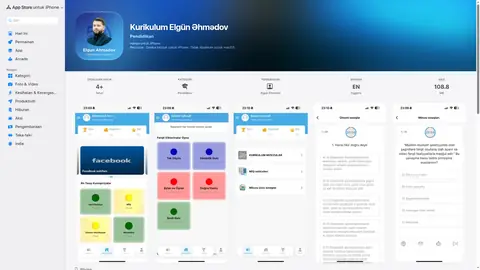 Kurikulum Elgün Əhmədov layihəsinin ekran görüntüsü