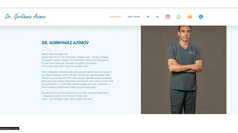 Dr. Qorxmaz Azimov layihəsinin ekran görüntüsü